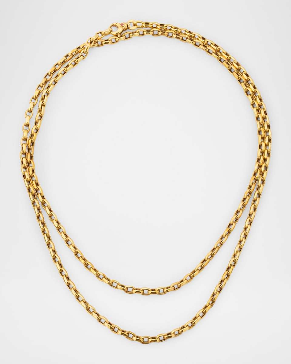 18K Yellow Gold Chain Necklace